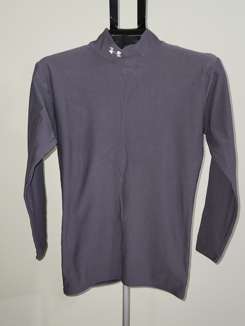 Under Armour Men's Coldgear Compression Mock Neck In Charcoal Gray. Size Large.
